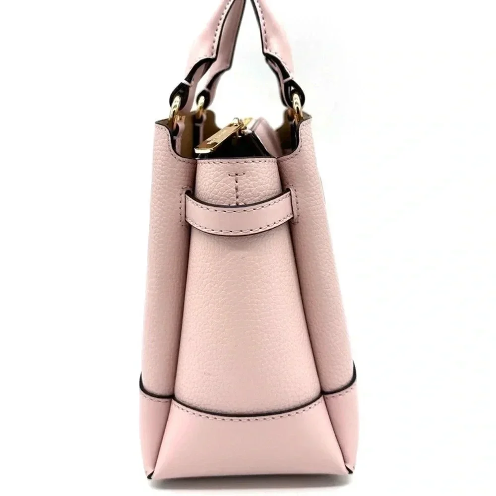 Michael Kors Reed Small Satchel Crossbody Bag Powder Blush (NWT) - Picture 4 of 13